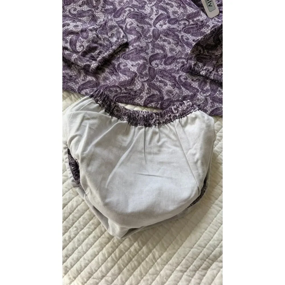 Nandy & Molly Baby Purple Paisley 2-Piece Top & Bloomers Set NWT 0-3 m